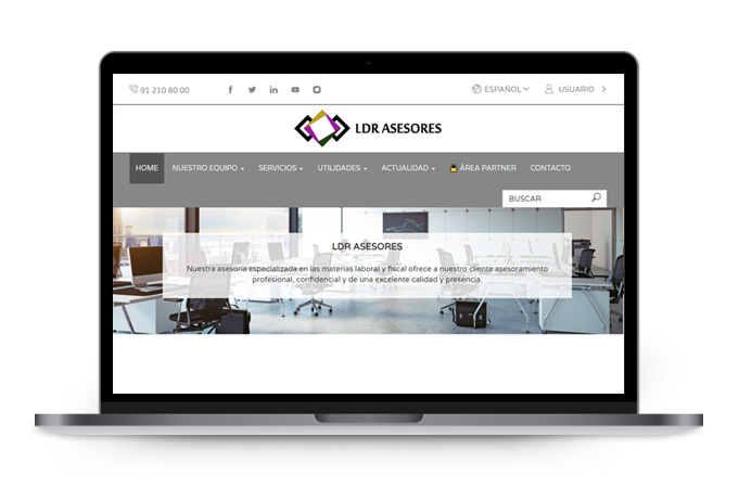 Ejemplo de web de client link