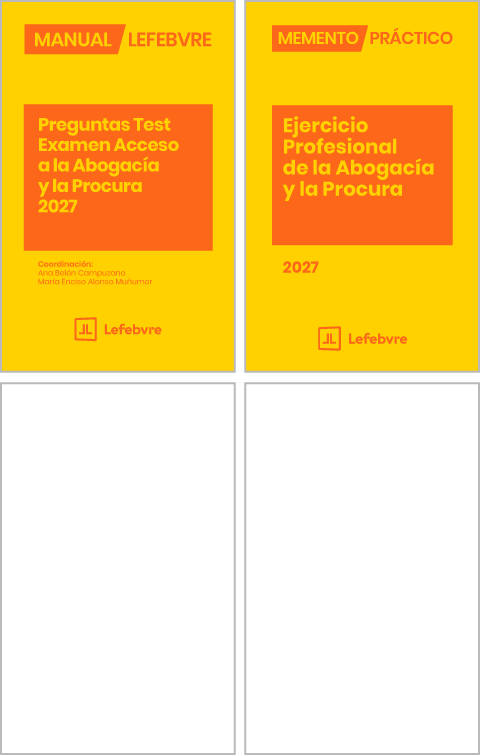 Pack Memento Ejercicio Profesional de la Abogacía y la Procura 2027 + Manual Preguntas Test Examen Acceso a la Abogacía y la Procura  2027