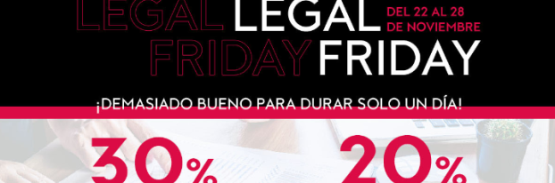 Imagen del artículo Comienza Legal Friday con descuentos del 30% en electrónica y del 20% en Formación «e-learning»